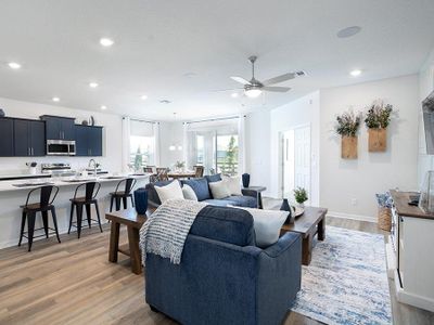 Your new home includes welcoming open-concept living space - Shelby model home in St. Cloud, FL