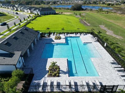 Community amenities include a spacious swimming pool and cabana...