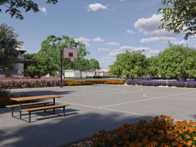 Rendering of Abel Ranch Basketball Court