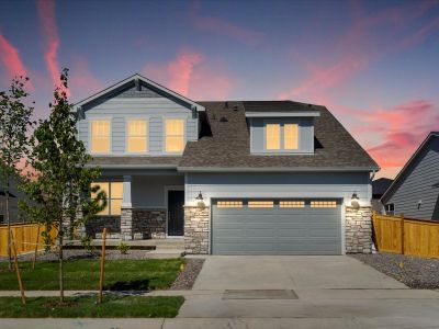 Deercreek exterior image taken at Buffalo Highlands a Meritage Homes community in Commerce City, CO.