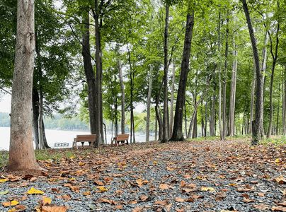 Rest or reflect at the many sitting areas around lake Wylie