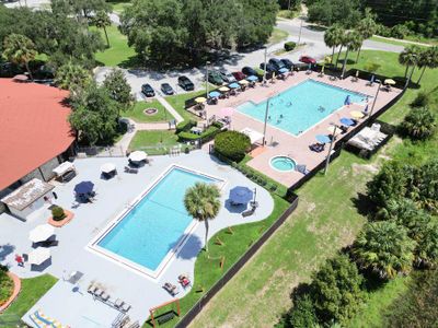 Amenities at the Silver Springs Shores Community Center include pools, sports courts, and more.