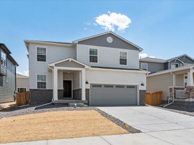 Silversage exterior image taken at Meritage Homes community in Commerce City, CO.