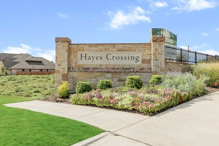 Hayes Crossing Entrance Sign. Midlothian, TX New Homes