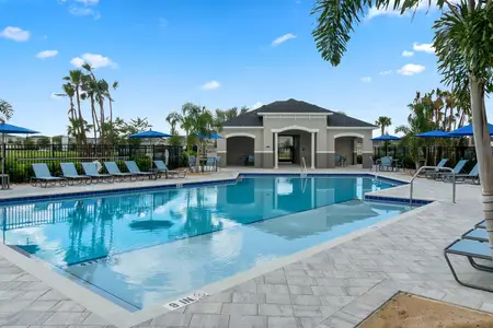 Community pool and cabana