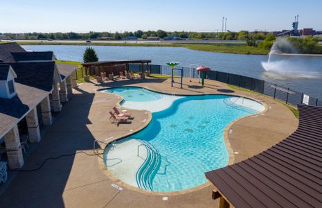 Stunning pool with water view