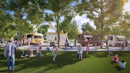 Treeline food truck park rendering