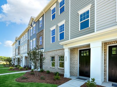 Brookline Homes offers beautiful elevations with top quality exterior materials like Hardie Plank siding, elevating the look and providing confidence in your investment!