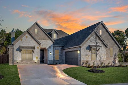 Elevation C with Stone | Concept 2050 at Massey Meadows in Midlothian, TX by Landsea Homes