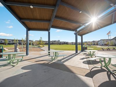 The Cameron floorplan exterior image taken at a Meritage Homes community in Broomfield, CO.