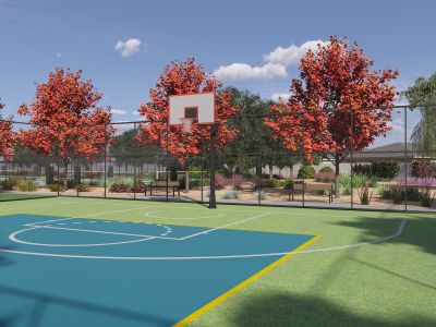 Rendering of Community Basketball Court at Rancho Mirage