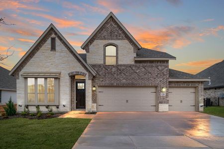 Elevation C with Stone | Concept 3015 at Lovers Landing in Forney, TX by Landsea Homes