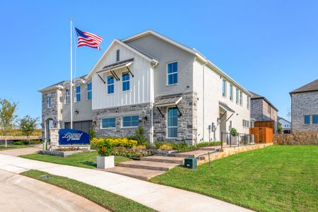 Castle Hills Northpointe Townhomes Side Elevation by American Legend Homes