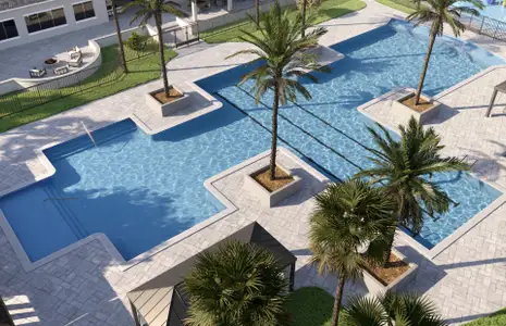 Resort-Style Pool Rendering