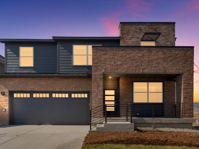 The Bergamot floorplan exterior image taken at a Meritage Homes community in Littleton, CO.