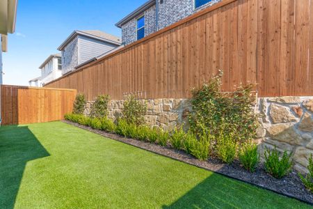 Castle Hills Northpointe Townhomes Private Backyard by American Legend Homes