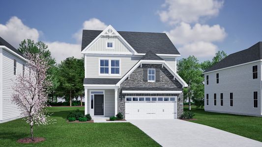 New construction Single-Family house 1004 Whispering Willow Ct, Durham, NC 27703 plan Bowen - image