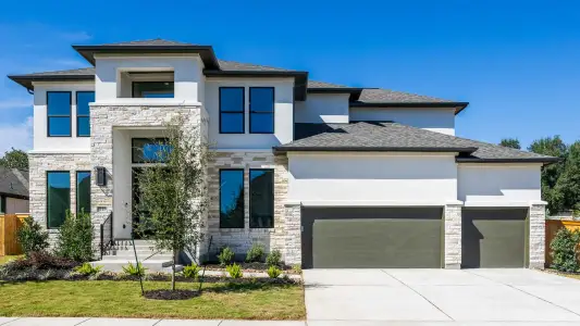 New construction Single-Family house 1129 Sunset Hill Wy, Georgetown, TX 78628 plan 4347W - image