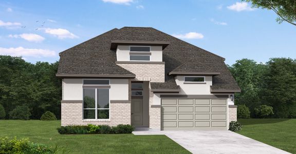 New construction Single-Family house 1433 Purple Petunia Ln, Georgetown, TX 78628 The Delta- photo 1 1