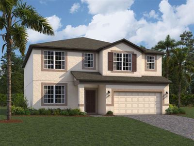 New construction Single-Family house 9521 Seagrass Port Pass, Wesley Chapel, FL 33545 - photo 0