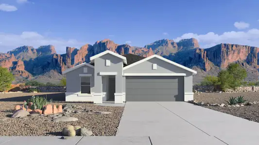 New construction Single-Family house 34811 W Angelo Dr, Maricopa, AZ 85138 plan Hayden - image