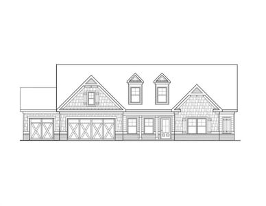 New construction Single-Family house 124 River Rdg Walk, Monroe, GA 30656 plan (GA) Emerson Ranch A.3 3 Front Entry - image