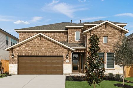 New construction Single-Family house 321 Horsemint Ln, Georgetown, TX 78633 plan Saffron - image
