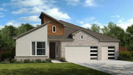 New construction Single-Family house 409 W Vamanos, Boerne, TX 78006 Englewood- photo 0