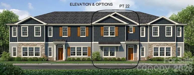 New construction Townhouse house 716 Pinecone Dr, Unit 22, Gastonia, NC 28056 plan 1828 Townhome - image