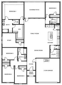 D.R. Horton's Irving floorplan - All Home and community information, including pricing, included features, terms, availability and amenities, are subject to change at any time without notice or obligation. All Drawings, pictures, photographs, video, square footages, floor plans, elevations, features, colors and sizes are approximate for illustration purposes only and will vary from the homes as built.