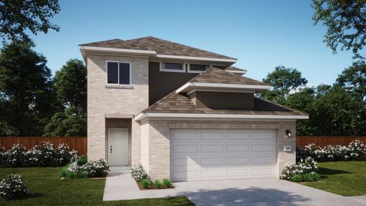 Elevation A Stucco | Ella at Lariat in Liberty Hill, TX by Landsea Homes