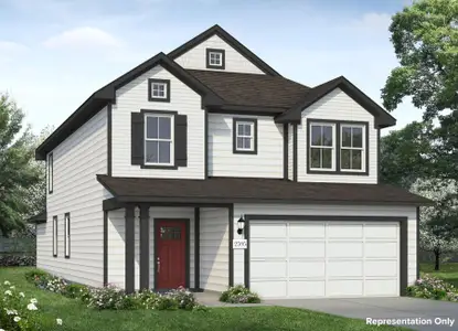 New construction Single-Family house 148 Adze Dr, Liberty Hill, TX 78642 plan Cascade 2595 - image