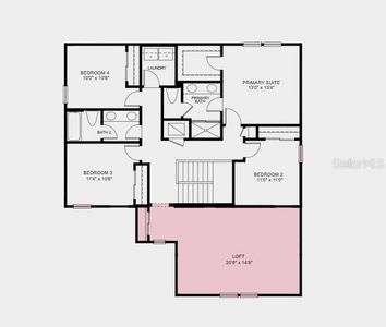 Structural options added include: bedroom 6 and full bath downstairs, covered lanai, and loft on second floor.