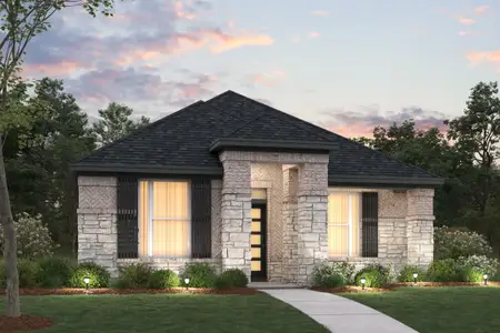 New construction Single-Family house 9908 Deer Meadow Dr, Denton, TX 76207 plan Lavender - image