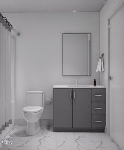 Unit 205 - Hall Bathroom