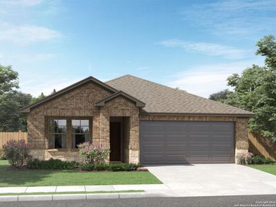 New construction Single-Family house 10011 Briceway Gap, San Antonio, TX 78254 plan The Allen (840) - image