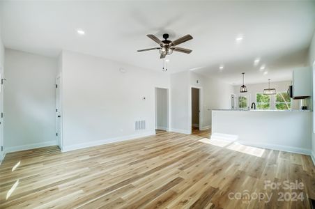 Open Layout of Living Room & Kitchen