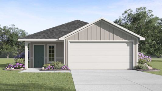 New construction Single-Family house 13504 Grays Peak Path, Mustang Ridge, TX 78610 The Caroline- photo 0