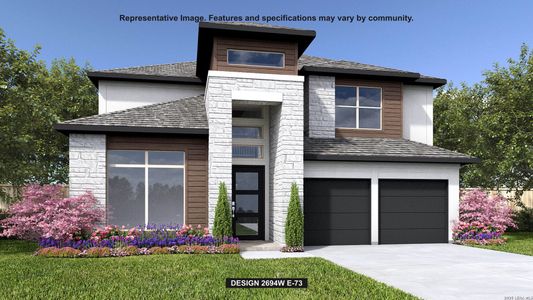 New construction Single-Family house 307 Canyon Path, San Antonio, TX 78258 plan 2694W - image