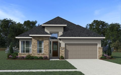 New construction Single-Family house 5302 Elegance Ct, Manvel, TX 77578 plan Lauren 50′ Lot - image