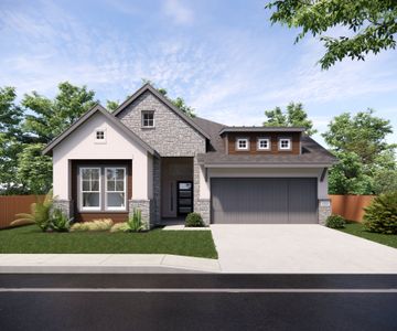 New construction Single-Family house 104 Villoria Cv, Liberty Hill, TX 78642 plan Barron - image