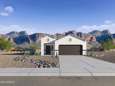 New construction Single-Family house 5215 E Umber Road, San Tan Valley, AZ 85143 Matterhorn- photo 0