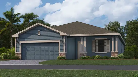 New construction Single-Family house 3637 Ambersweet Xing, Parrish, FL 34219 plan Venice - image
