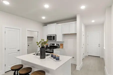 New construction Townhouse house 801 White Steppe Wy, Georgetown, TX 78626 plan Brazos - image