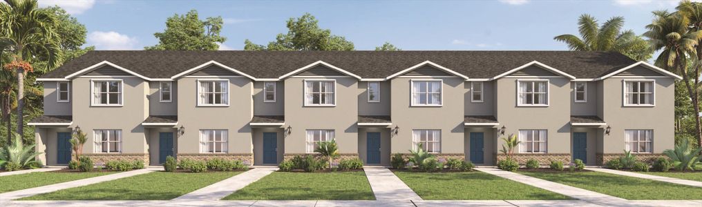 New construction Townhouse house 275 Preston Cove Drive, Saint Cloud, FL 34771 - photo 0