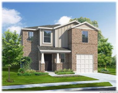 New construction Single-Family house 1319 Yellow Warbler Run, San Antonio, TX 78253 The Bowie- photo 0 0