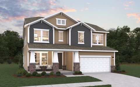 New construction Single-Family house 5013 Puddle Pond Rd, Indian Trail, NC 28079 plan Millbrook - image