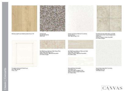 Design Selections.Home is under construction, selections subject to change.