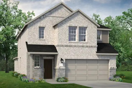 New construction Single-Family house 184 Palo Duro Bnd, Rhome, TX 76078 plan Lamar - image