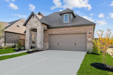 New construction Single-Family house 12335 Grassy Bend Dr, Mont Belvieu, TX 77523 The Kepley- photo 0